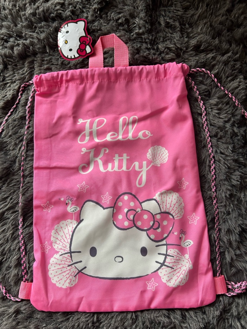 Hello Kitty Pink Drawstring/Cinch Backpack - Picture 4 of 10